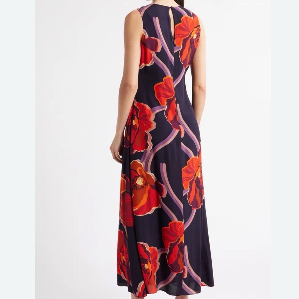 Lost + Wander Floral Sleeveless Maxi Dress Pockets Medium